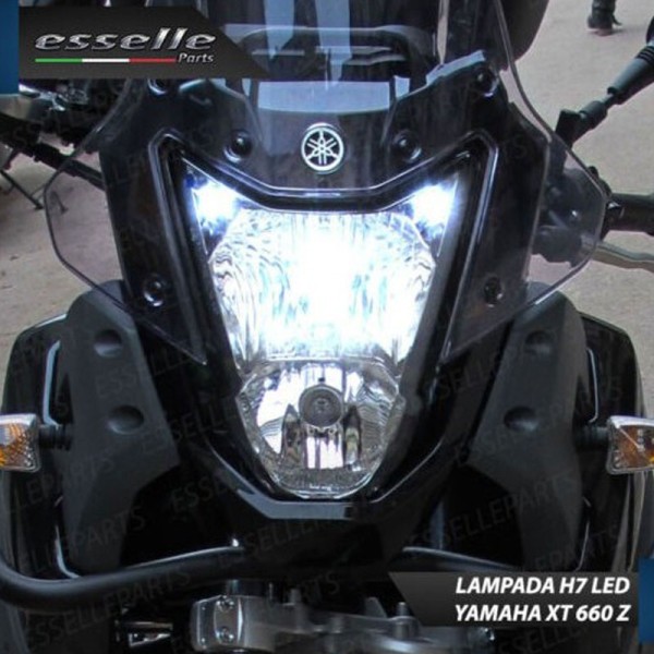 Lampada Singola Anabbagliante LED H7 3000 Lumen per Yamaha XT 660 2008-2016 Z Tenere'
