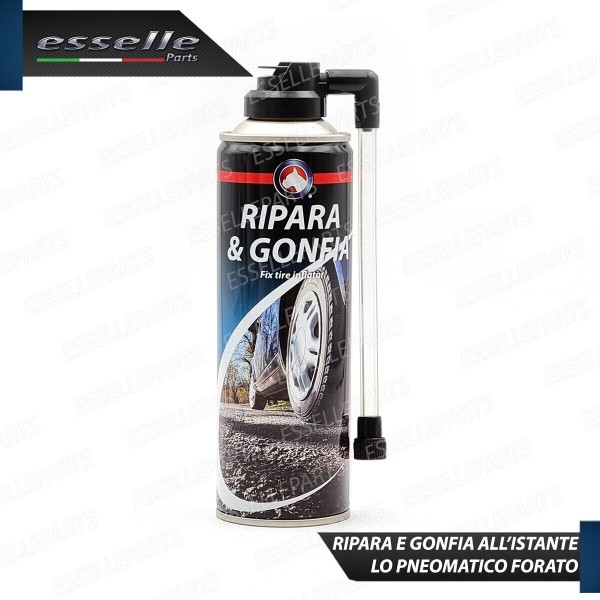 Bomboletta Ripara Gomme Moto Scooter Gonfia e ripara ogni tipo di Pneumatico 300ml per Malaguti