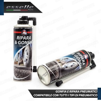 2 Bombolette Ripara Gomme Moto Scooter Gonfia e ripara Pneumatici 300ml per Moto Guzzi
