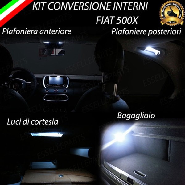 Kit Led interni Medium Pack 6000K Luce Bianca Canbus Fiat 500X