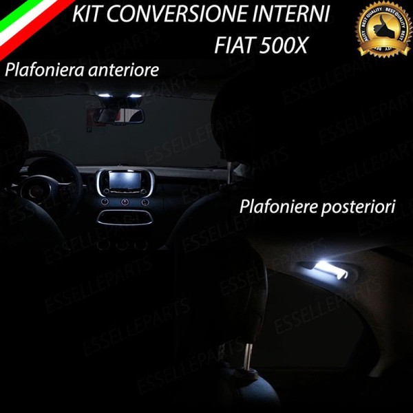 Kit LED interni Basic Pack 6000K Luce Bianca Canbus Fiat 500X