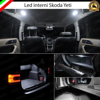 Kit Led interni Medium Pack 6000K Bianco Canbus per Skoda Yeti Pre-Restyling