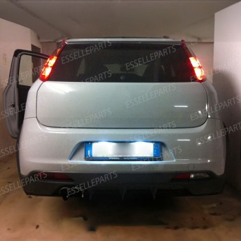 Kit LED interni + Luci targa LED 6000K Canbus Fiat Punto evo con plafoniera singola