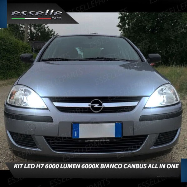 Kit Full LED coppia H7 6000 LUMEN Abbaglianti Specifici per Opel Combo C