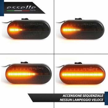 Placchette Dinamiche Nere Laterali a led per frecce specifiche ALFA ROMEO MITO