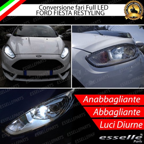 Conversione Fari Full LED 6000K bianco FORD FIESTA MK6 con faro lenticolare
