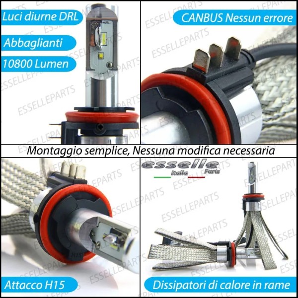 Conversione Fari Full LED 6000K bianco FORD FIESTA MK6 con faro lenticolare