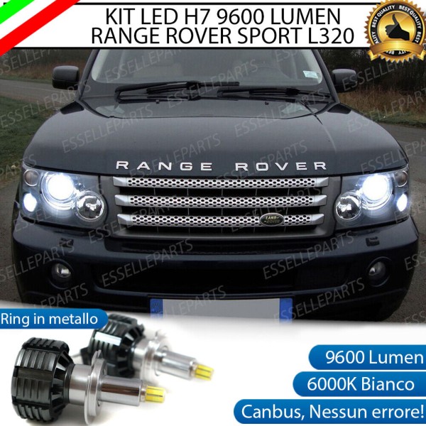 Kit Full LED H7 9600 Lumen 6000K bianco Anabbaglianti Range Rover 3 Fino al 2006