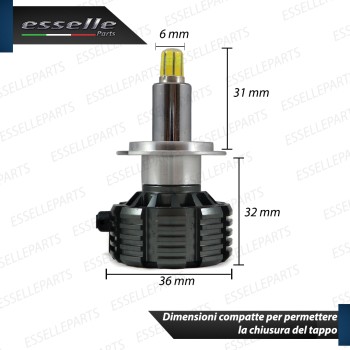 Kit Full LED H7 9600 Lumen 6000K bianco Anabbaglianti Range Rover 3 Fino al 2006