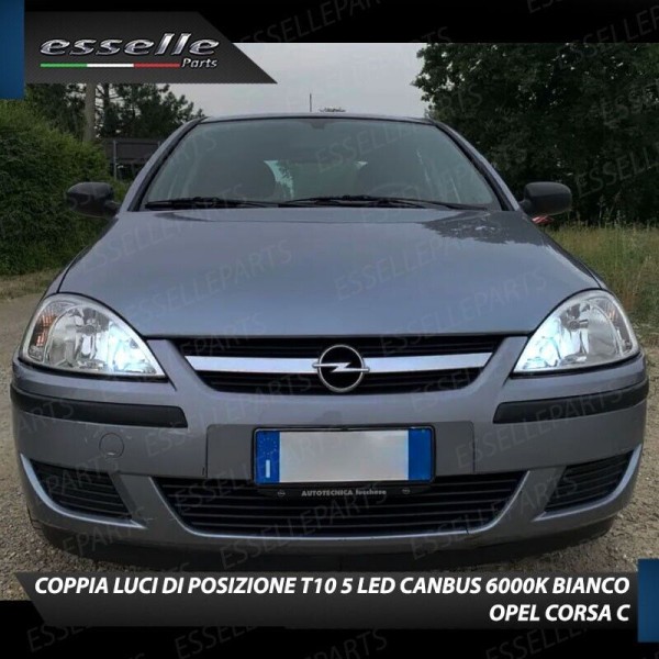Conversione Fari Full LED per Opel Corsa C Lampade Compatte 6000K Bianco Canbus
