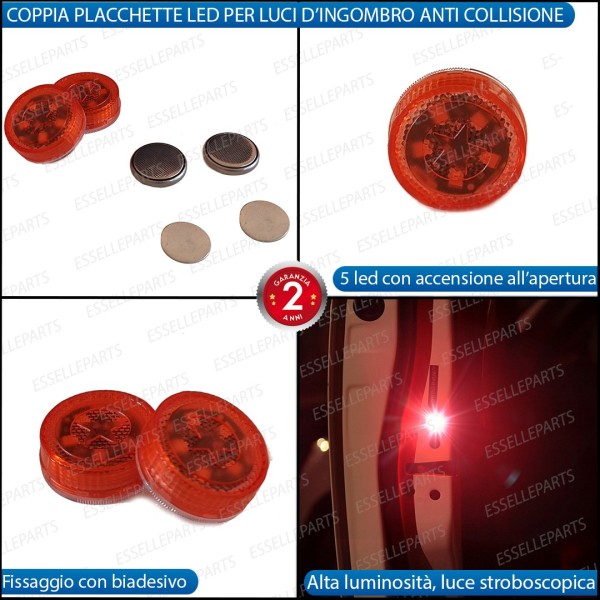 Placchette LED Strobo D'ingombro per Portiera Senza Fili