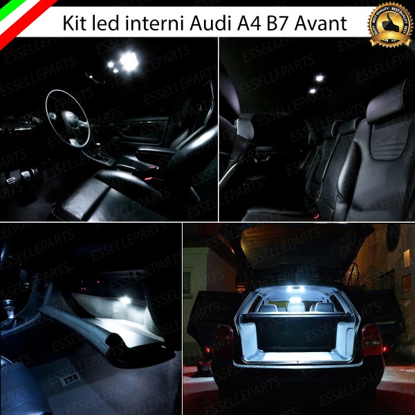 Kit LED interni Basic Pack 6000K Canbus Audi A4 B7 Avant con pacchetto luci
