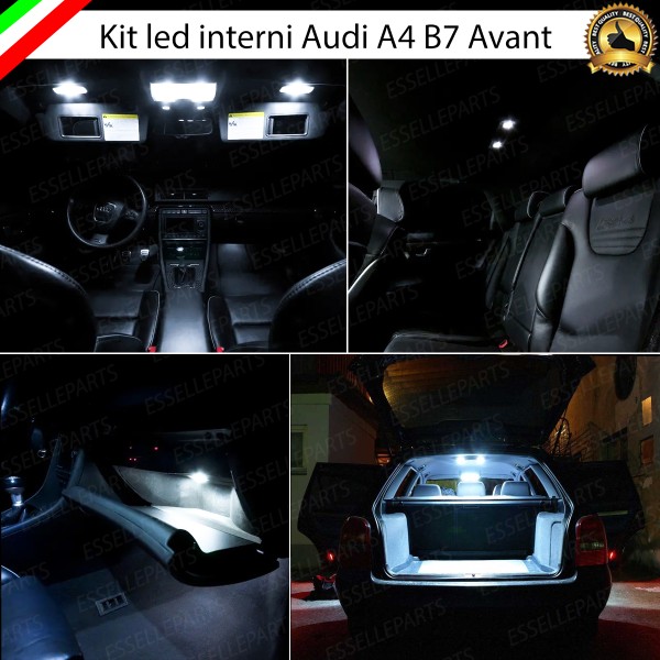 Kit LED interni Completo 6000K Canbus Audi A4 B7 Avant senza pacchetto luci