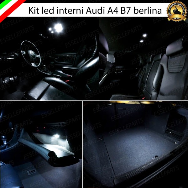 Kit LED interni Basic Pack 6000K Canbus Audi A4 B7 Berlina con pacchetto luci