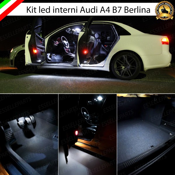 Kit LED interni Completo 6000K Canbus Audi A4 B7 Berlina con pacchetto luci