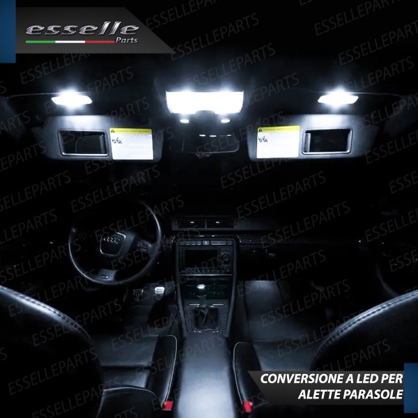 Kit LED interni Completo + Placchette Targa Audi A4 B6 Berlina con pacchetto luci