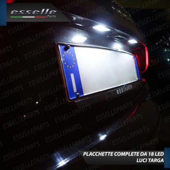 Kit LED interni Completo + Placchette Targa Audi A4 B6 Avant con pacchetto luci