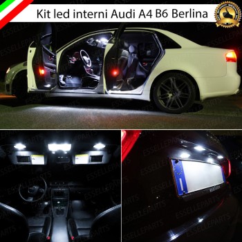 Kit LED interni Completo + Placchette Targa Audi A4 B6 Berlina senza pacchetto luci