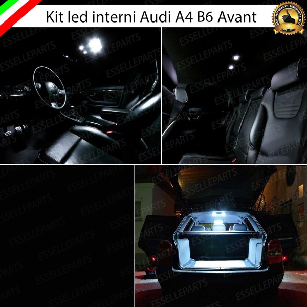 Kit LED interni Basic Pack 6000K Canbus Audi A4 B6 Avant senza pacchetto luci