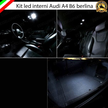 Kit LED interni Basic Pack 6000K Bianco Canbus Audi A4 B6 Avant senza pacchetto luci