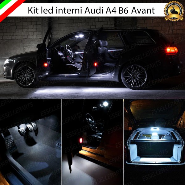 Kit LED interni Completo 6000K Canbus Audi A4 B6 Avant con pacchetto luci