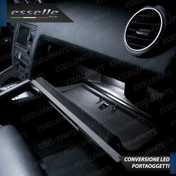 Kit LED interni + LED targa 6000K Audi A3 8P Pre-Restyling senza pacchetto luci