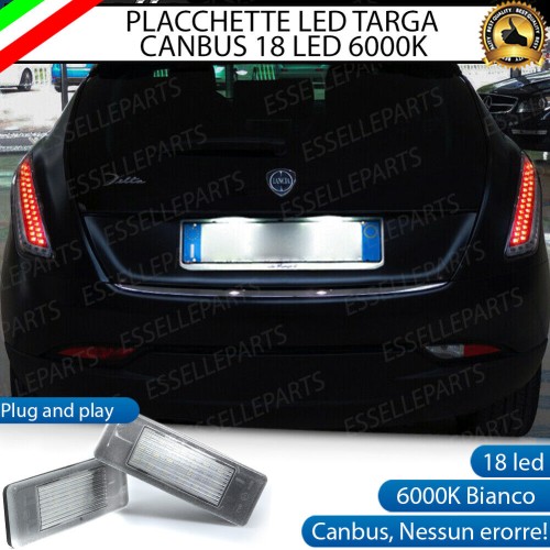 Placchette Luci targa 18 LED Canbus LANCIA DELTA III