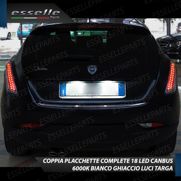 Placchette Luci targa 18 LED Canbus LANCIA DELTA III