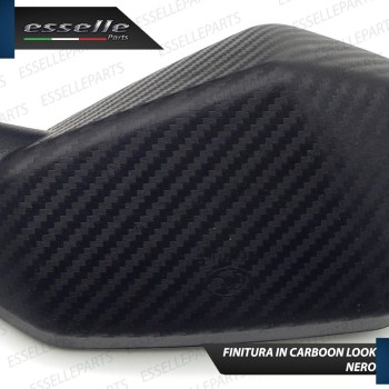 Coppia Specchietti Retrovisori Carbon Look Universali per moto,motorini,scooter Buell