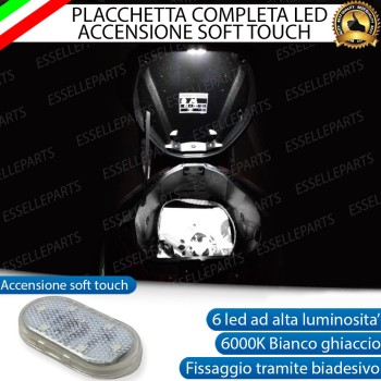 Placchetta LED 6000K Ricaricabile Soft Touch per Illuminazione Sottosella Lambretta
