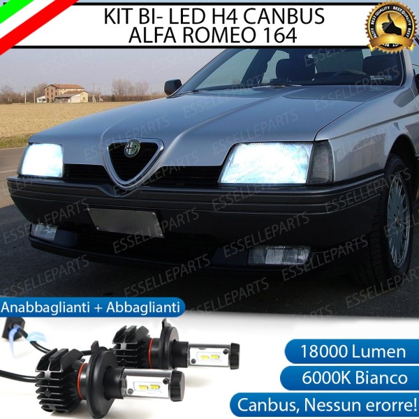 Kit Full LED H4 18000 Lumen 6000K bianco per ALFA ROMEO 164 FINO AL 1991