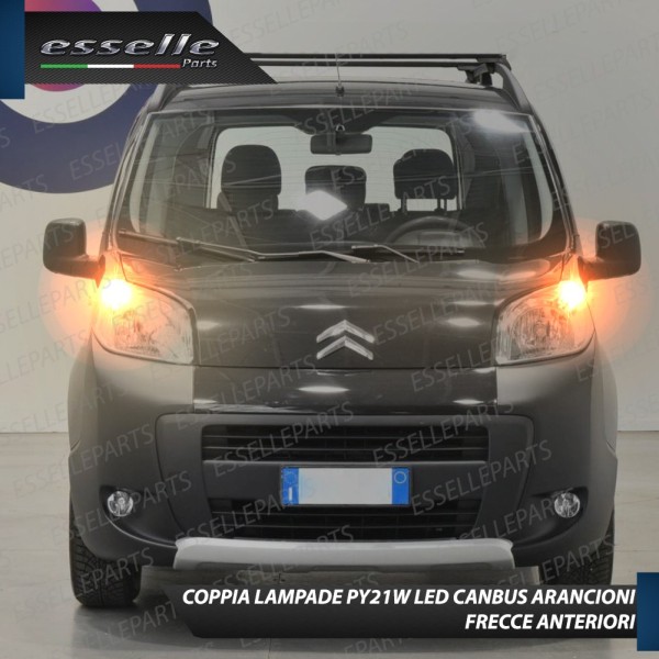 Coppia Frecce Anteriori PY21W 24 LED Canbus 3.0 per CITROEN NEMO