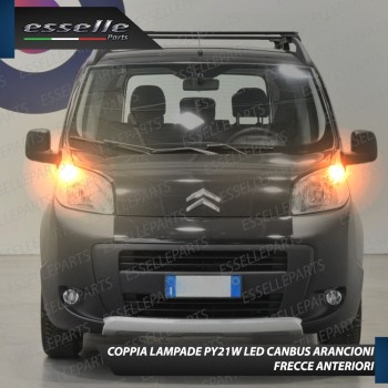 Coppia Frecce Anteriori PY21W 24 LED Canbus 3.0 per CITROEN NEMO