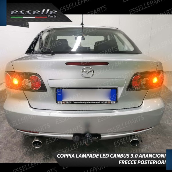 Coppia Lampade T20 WY21W 24 LED CANBUS 3.0 PER FRECCE DIREZIONALI POSTERIORI MAZDA 6 I