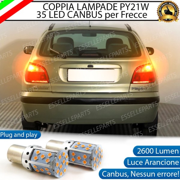 Coppia Frecce Posteriori PY21W 35 LED Canbus RENAULT MEGANE con Frecce Trasparenti
