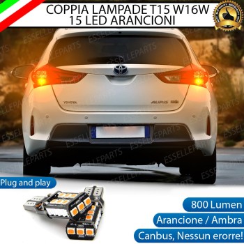 Lampada T15 15 LED Canbus FRECCE PER TOYOTA AURIS 2