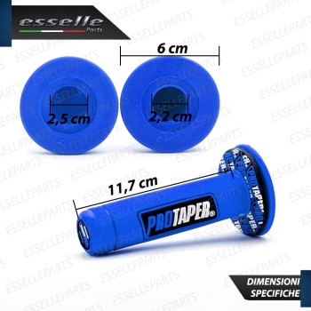 Manopole Antiscivolo - BLU - specifiche per moto, motorini, scooter, quad Honda moto Manopole Antiscivolo - BLU - specifiche per moto, motorini, scooter, quad Honda moto