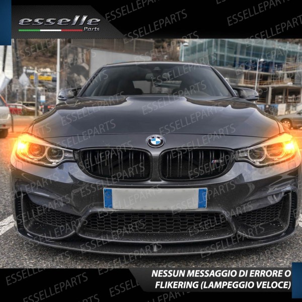 PER MODELLI M3 F80 - Coppia Frecce Anteriori PY24W 66 LED Canbus 3.0 per BMW M3 F80