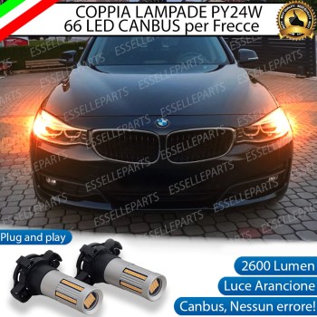 Coppia Frecce Anteriori PY24W 66 LED Canbus 3.0 per BMW SERIE 3 F34 GT