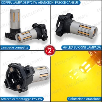 Coppia Frecce Anteriori PY24W 66 LED Canbus 3.0 per BMW SERIE 3 F34 GT