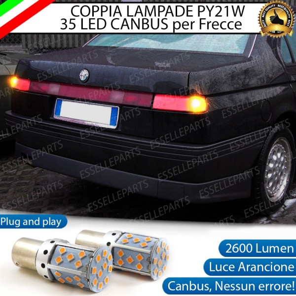 Coppia Frecce Posteriori PY21W 35 LED Canbus ALFA ROMEO 164 DAL 1992 IN POI