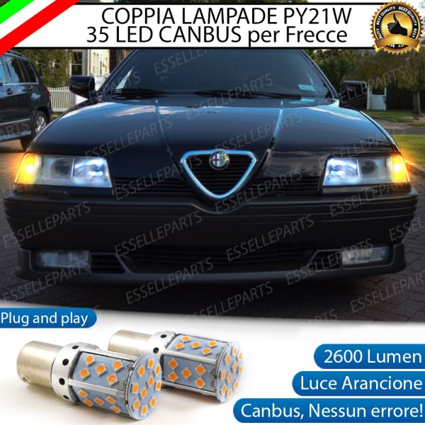 Coppia Frecce Anteriori PY21W 35 LED Canbus ALFA ROMEO 164 DAL 1992 IN POI
