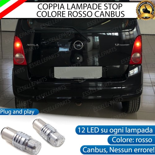 Coppia Lampade LED BAY15D Stop / Posizione Posteriori per OPEL AGILA A