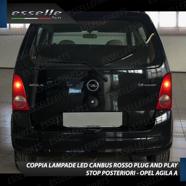 Coppia Lampade LED BAY15D Stop / Posizione Posteriori per OPEL AGILA A