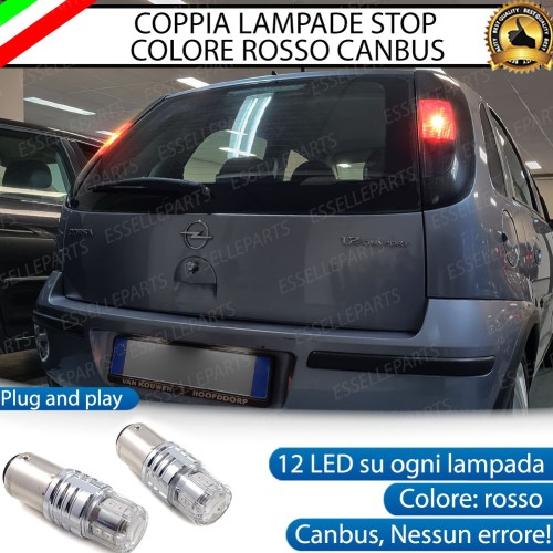 Coppia Lampade LED BAY15D Stop / Posizione Posteriori per OPEL CORSA C