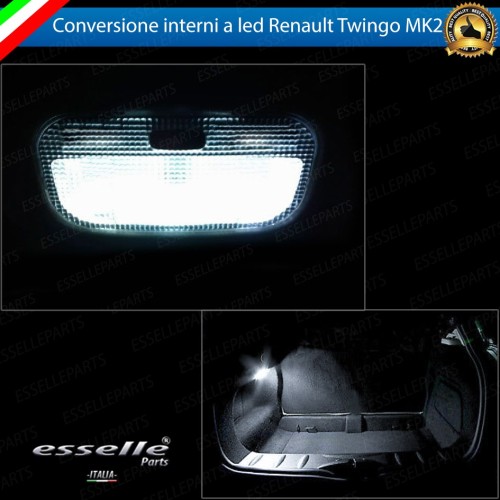 Kit Led interni Completo 6000K Bianco Canbus per Renault Twingo MK2 Restyling