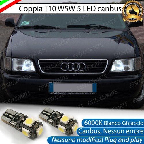 Luci posizione T10 W5W 5 LED Canbus AUDI A6 C4