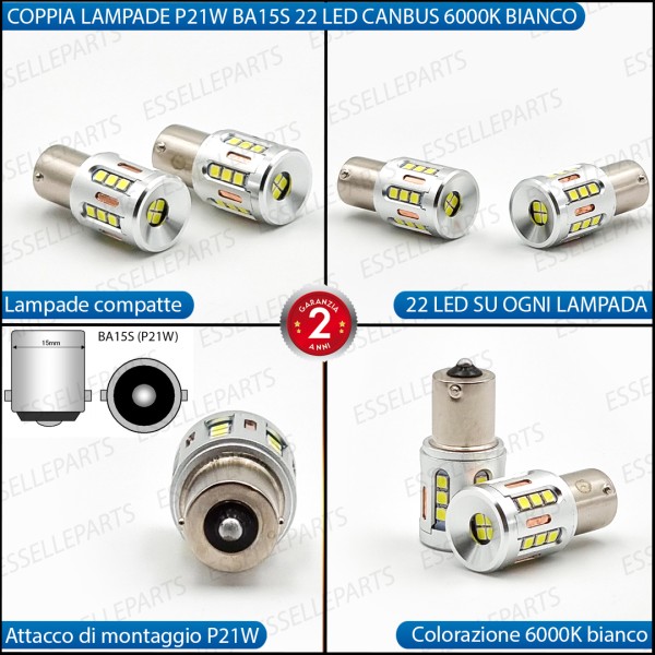 Coppia lampade Retromarcia 22 LED BMW Serie 2 F22 fino al 2016