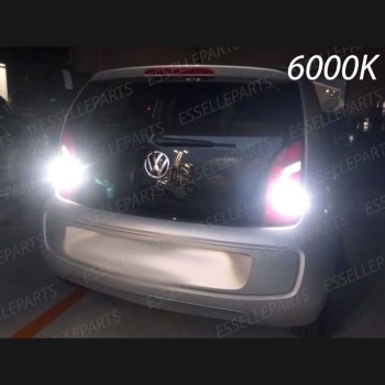 Coppia Lampade LED Retromarcia Da 15 LED Canbus 6000K con lente VW Up Fino al 2016