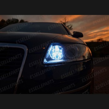 Coppia Lampade P21W Effetto LED Bianco Luci diurne DRL Audi A6 C6 dal 2009 con xenon Coppia Lampade P21W Effetto LED Bianco Luci diurne DRL Audi A6 C6 dal 2009 con xenon